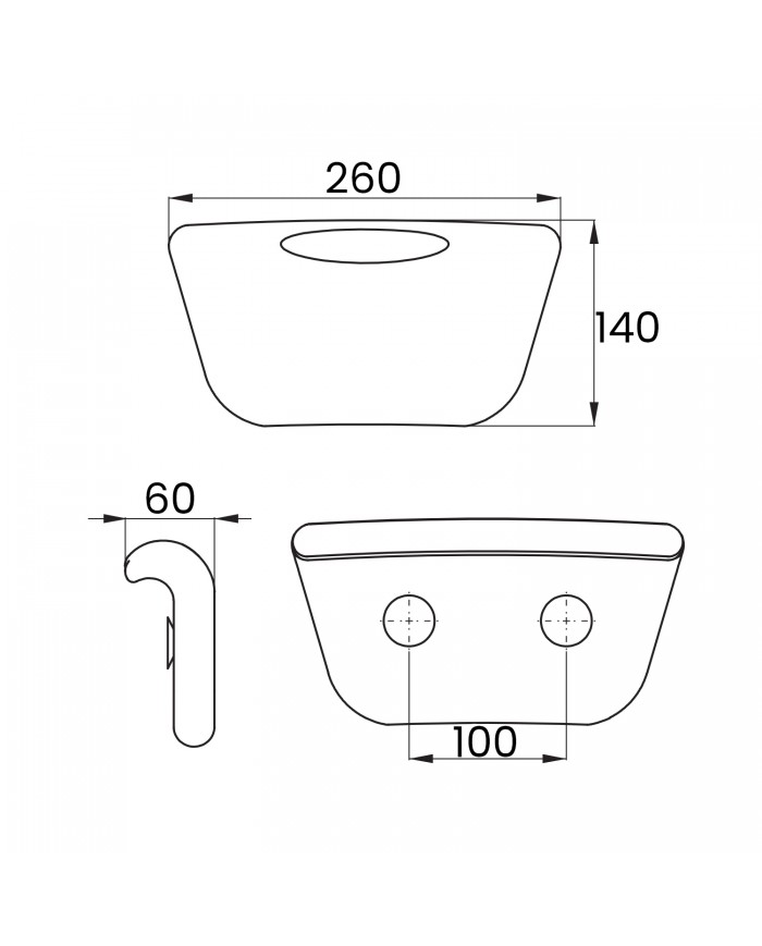 Freistehende Badewanne 170x80 ROSSA mit Kopfstütze & Bambus Ablage, Ablauf Click-Clack GRATIS !