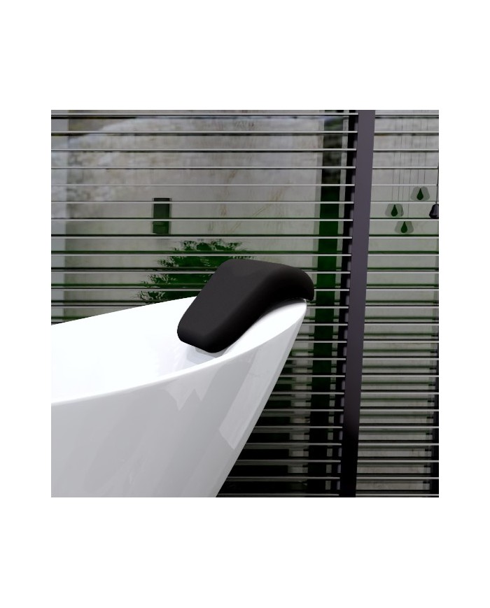 Freistehende Badewanne 180x80 IVAR mit 2x Kopfstütze & Bambus Ablage, Ablauf Click-Clack GRATIS !