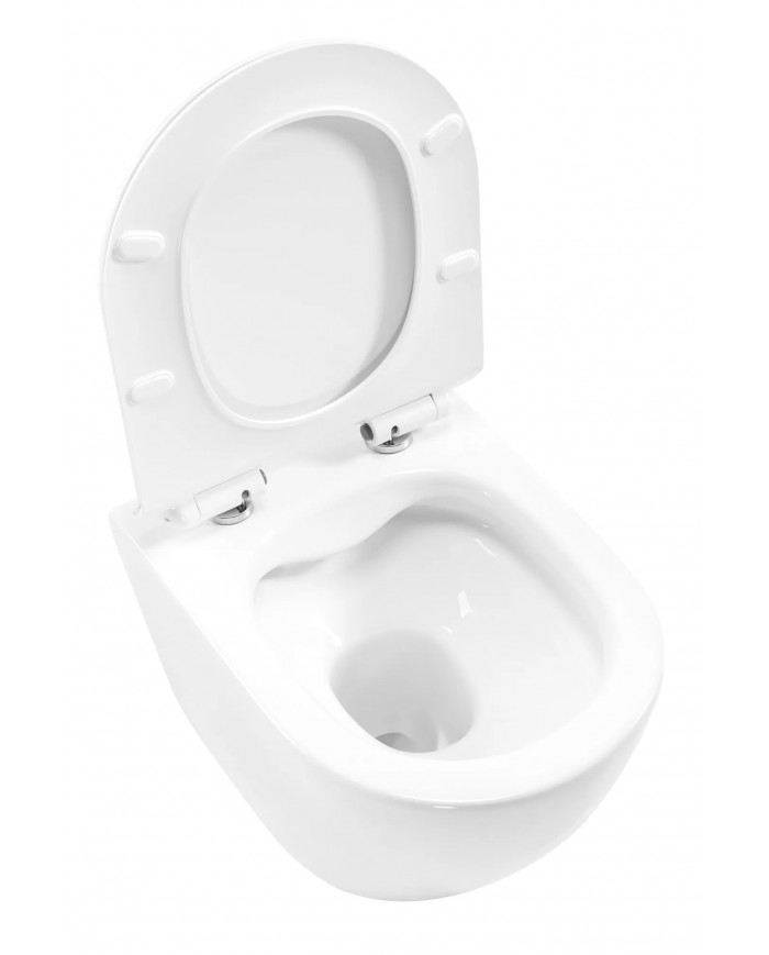 WC-Toilette SLIM Soft-Close DESNA Weiß