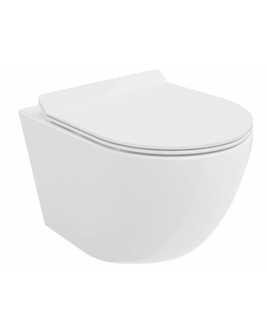 WC-Toilette SLIM Soft-Close DESNA Weiß