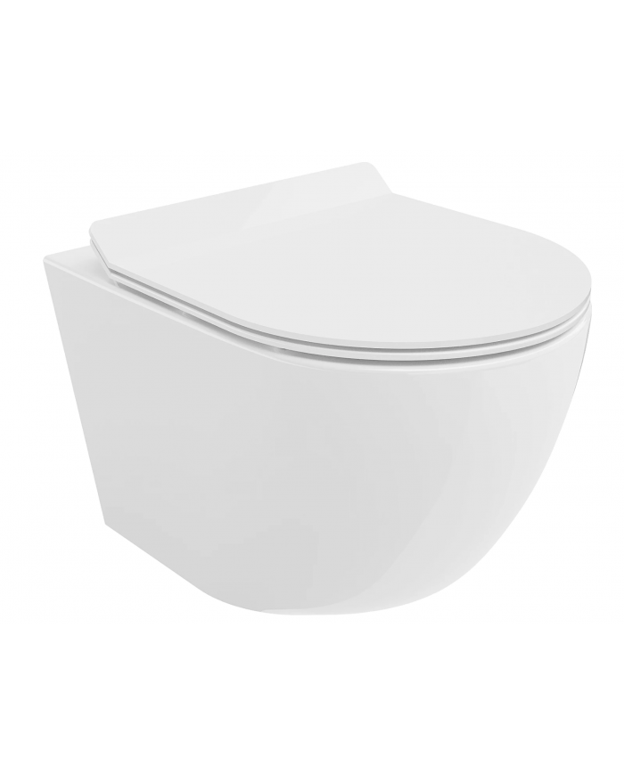 WC-Toilette SLIM Soft-Close DESNA Weiß