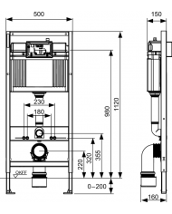 WC SET: Vorwandelement TECEbase + Toilette Rolo Weiß + Schallschutzmatte + Betätigungsplatte in Chrom