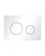 WC SET: Vorwandelement TECEbase + Toilette Rolo Weiß + Schallschutzmatte + Betätigungsplatte in Weiß