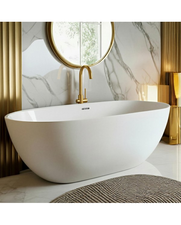 Freistehende Badewanne 160x75 ULF Acryl Ablauf VIEGA Click-Clack GRATIS !