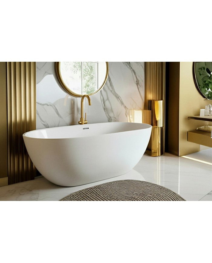 Freistehende Badewanne 160x75 ULF Acryl Ablauf VIEGA Click-Clack GRATIS !