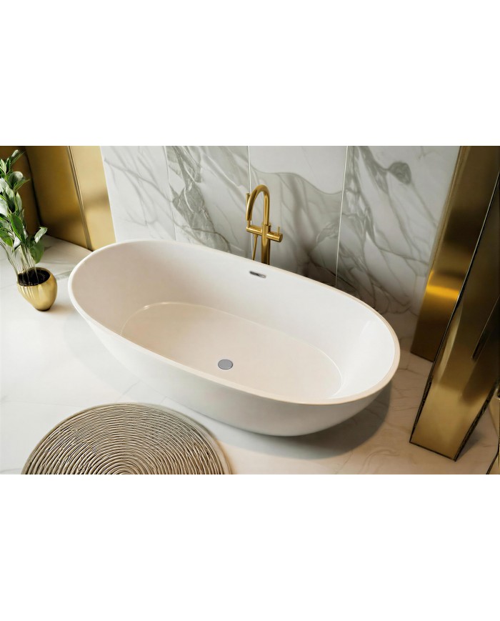 Freistehende Badewanne 160x75 ULF Acryl Ablauf VIEGA Click-Clack GRATIS !