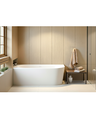 Freistehende Eckbadewannne Badewanne ALVA 170x80 Links Acryl Ablauf VIEGA Click-Clack GRATIS !
