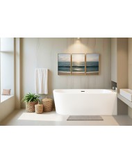Freistehende Eckbadewannne Badewanne ALVA 170x80 Rechts Acryl Ablauf VIEGA Click-Clack GRATIS !