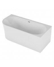 Freistehende Eckbadewannne Badewanne ALVA 170x80 Rechts Acryl Ablauf VIEGA Click-Clack GRATIS !
