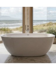 Freistehende Badewanne TOVE 170x80 Acryl Ablauf Click-Clack GRATIS !