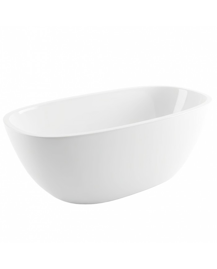 Freistehende Badewanne TOVE 170x80 Acryl Ablauf Click-Clack GRATIS !