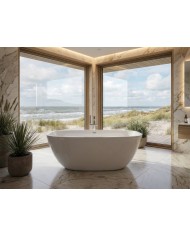 Freistehende Badewanne TOVE 170x80 Acryl Ablauf Click-Clack GRATIS !
