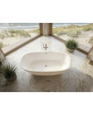 Freistehende Badewanne TOVE 170x80 Acryl Ablauf Click-Clack GRATIS !