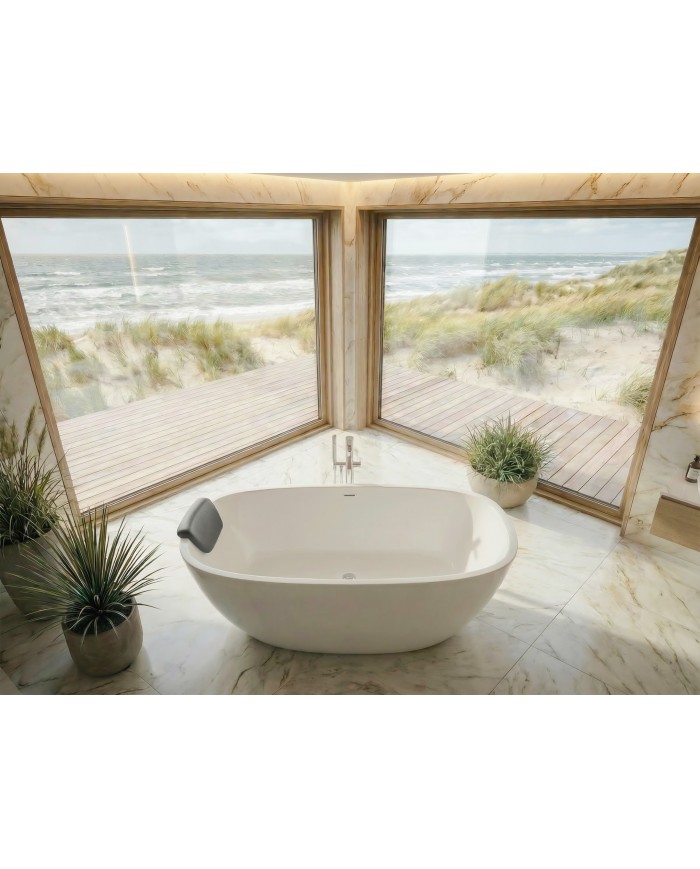 Freistehende Badewanne TOVE 170x80 Acryl Ablauf Click-Clack GRATIS !