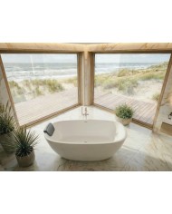 Freistehende Badewanne TOVE 170x80 Acryl Ablauf Click-Clack GRATIS !