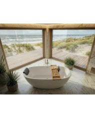 Freistehende Badewanne TOVE 170x80 Acryl Ablauf Click-Clack GRATIS !