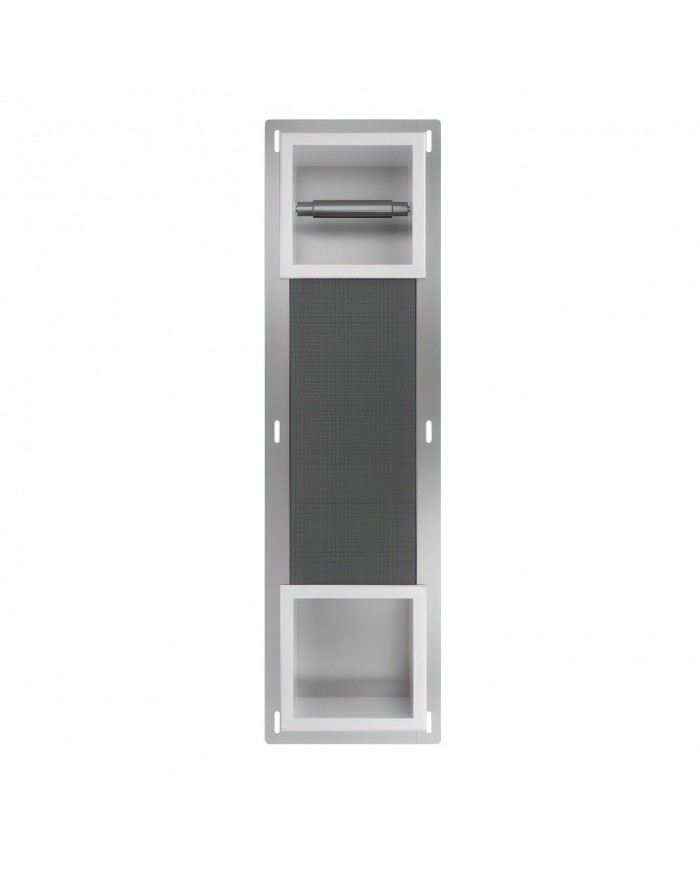 MEGA PACK: Vorwandelement Duofix + Toilette Slim Soft-Close ROLO Weiß + Matte + Wallbox und Platte in Weiß