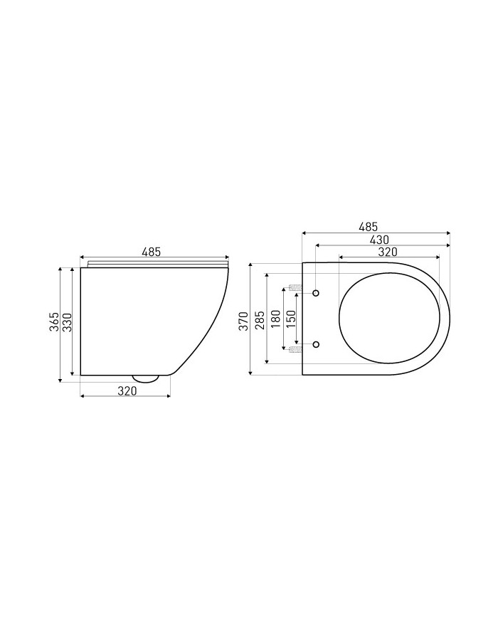MEGA PACK: Vorwandelement Duofix + Toilette Slim Soft-Close ROLO Schwarz + Matte + Wallbox und Platte in Schwarz