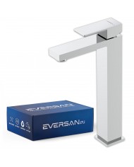  EVERSAN Waschtischarmatur Quadratisch TORIN Hoch Chrom