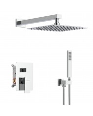 EVERSAN Duschset Quadratisch TORIN Unterputz Einbau-Box Chrom