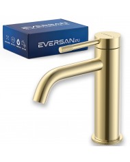 EVERSAN Waschtischarmatur Oval LOKE Kleine Gold gebürstet