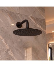 EVERSAN Duschset Oval LOKE Unterputz Einbau-Box Schwarz