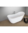 Freistehende Badewanne 180x80 ABI Glänzend Schwarz Ablaufgarnitur GRATIS!