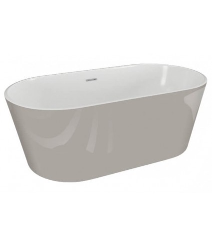 Freistehende Badewanne 160x80 UZO Aschgrau Ablaufgarnitur GRATIS!