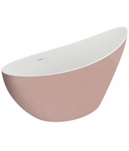 Freistehende Badewanne 180x80 ZOE Rosa Ablaufgarnitur GRATIS!