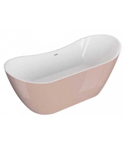 Freistehende Badewanne 180x80 ABI Rosa Ablaufgarnitur GRATIS!