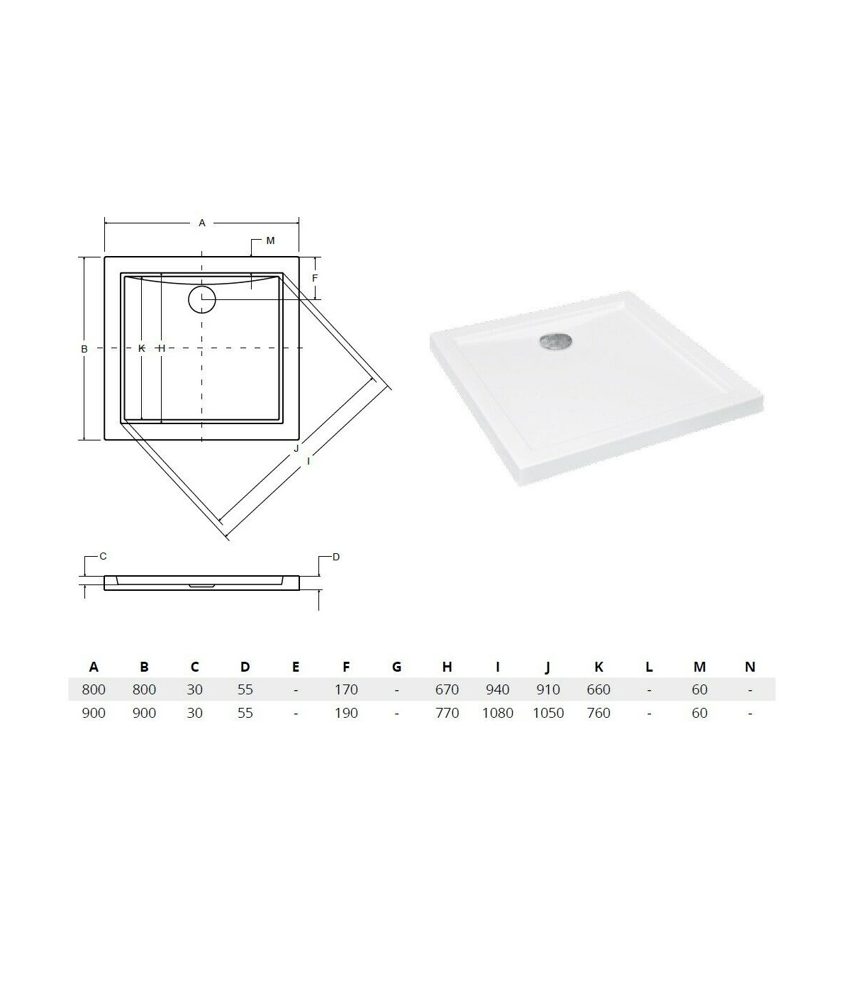 DUSCHWANNE QUADRATISCH 80x80 AQUARIUSO Ablaufgarnitur GRATIS !