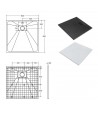 DUSCHWANNE QUADRATISCH 80x80 VEXOS Ablaufgarnitur GRATIS !