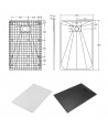 DUSCHWANNE RECHTECK 120x90 VEXOS Ablaufgarnitur GRATIS !