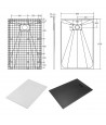 DUSCHWANNE RECHTECK 130x90 VEXOS Ablaufgarnitur GRATIS !
