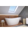 Freistehende Badewanne 170 x 80 ROSSA Acryl Ablauf Click-Clack GRATIS !