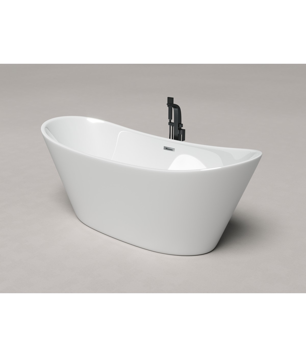 Freistehende Badewanne 170 x 80 Acryl Ablauf Click-Clack GRATIS !