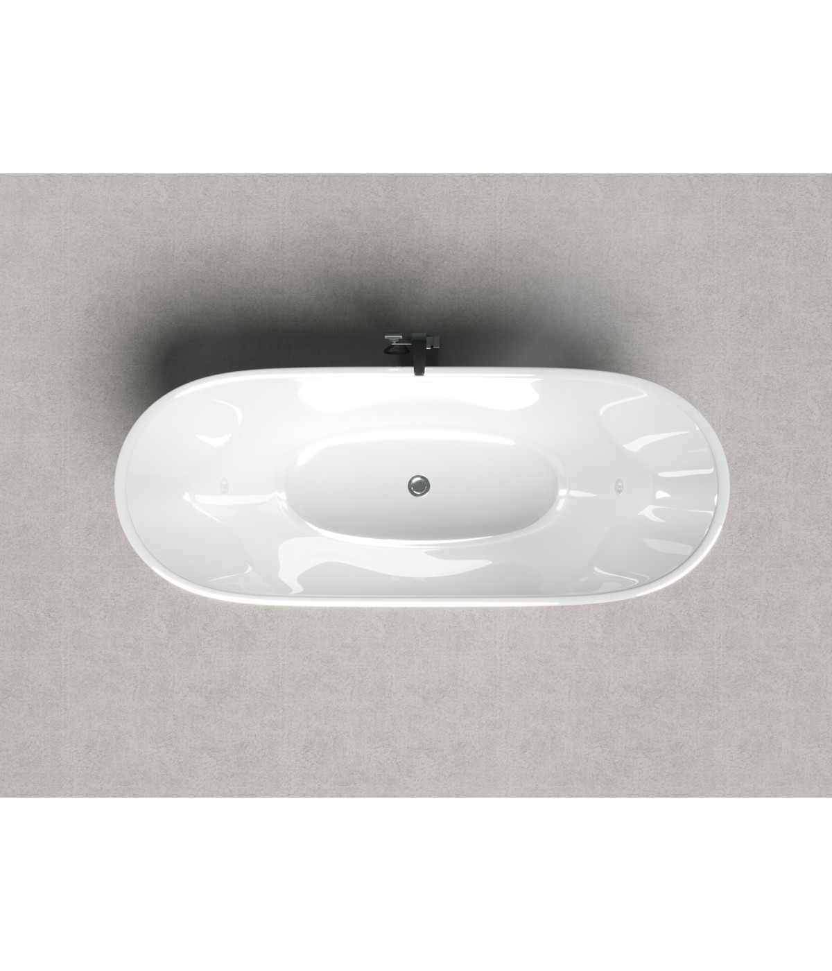 Freistehende Badewanne 170 x 80 Acryl Ablauf Click-Clack GRATIS !