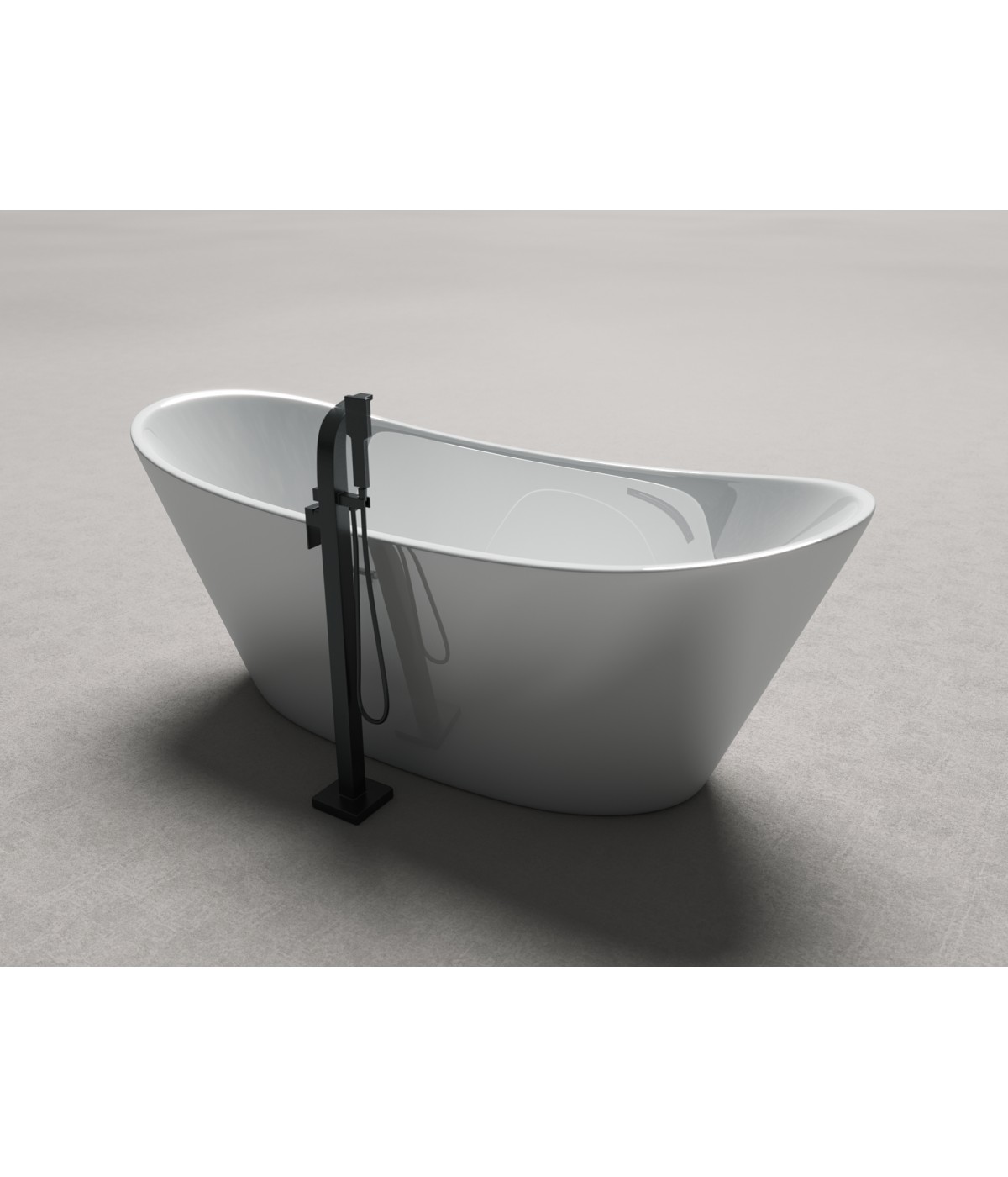 Freistehende Badewanne 170 x 80 Acryl Ablauf Click-Clack GRATIS !