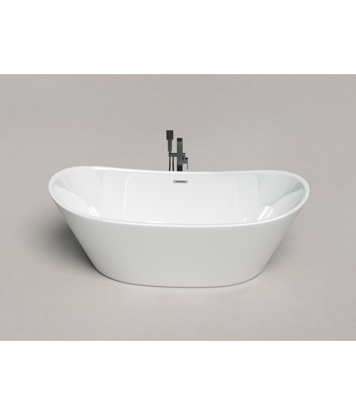 Freistehende Badewanne 170 x 80 Acryl Ablauf Click-Clack GRATIS !