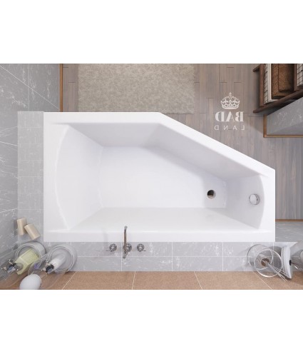 ECKBADEWANNE 150x90 RECHTS SELENA Ablaufgarnitur + Füße GRATIS !