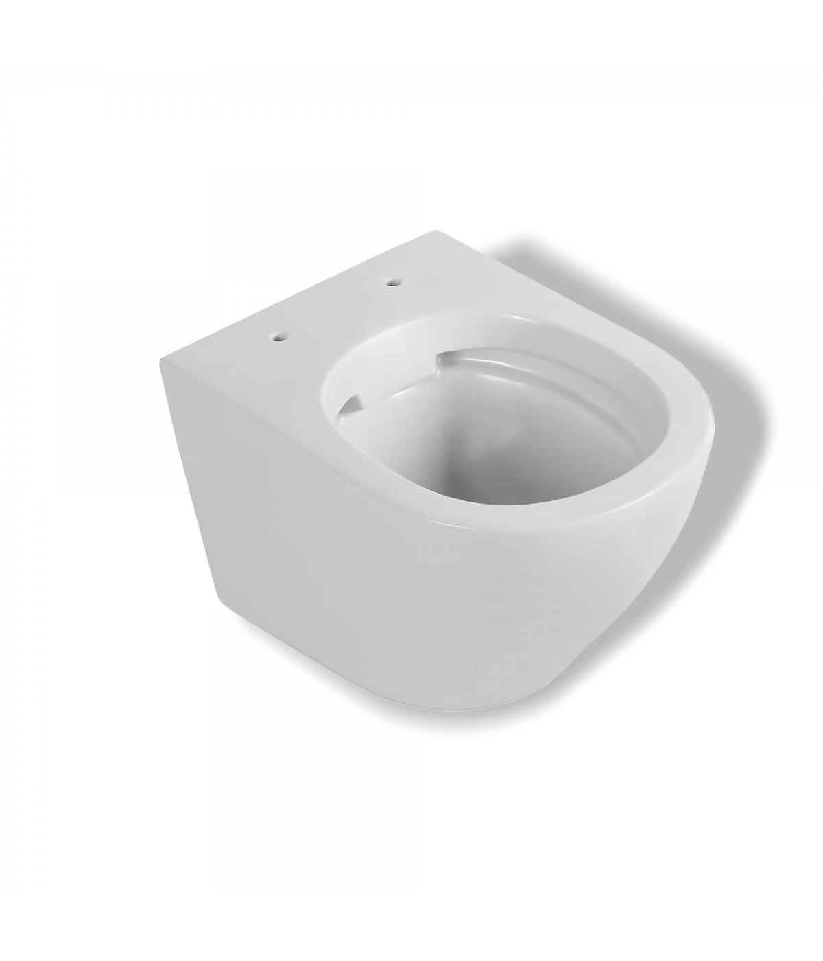 Set: wc-vorwandelement duofix + wc-toilette slim soft-close desna weiß +  schallschutzmatte + wc-betätigungsplatte weiß - Badland