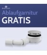 DUSCHWANNE RECHTECK SCHWARZ 120x90 ALPINAS Ablaufgarnitur GRATIS !