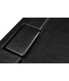 DUSCHWANNE VIERTELKREIS SCHWARZ 80x80x4.5 AXIM Ablaufgarnitur GRATIS !