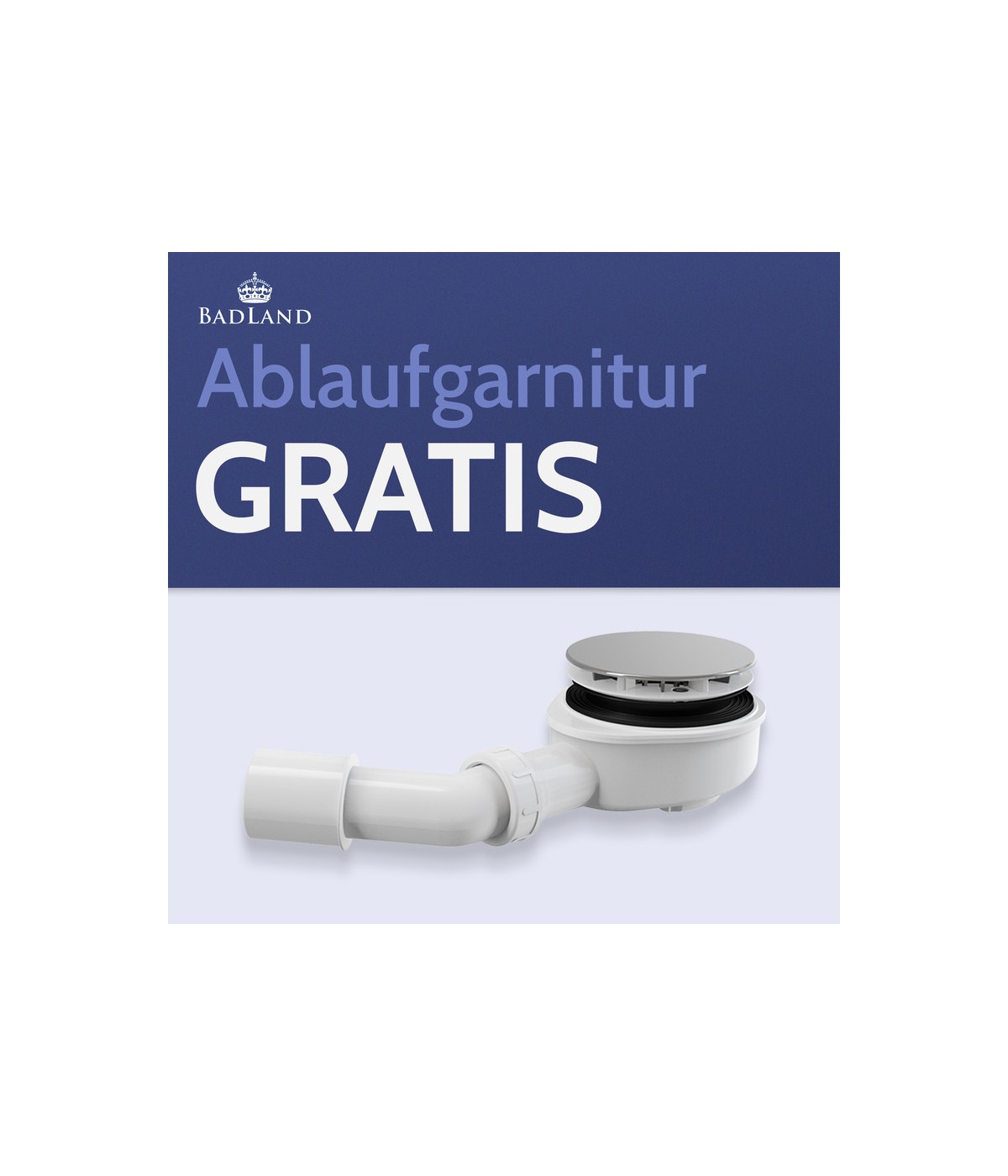 DUSCHWANNE QUADRATISCH 80x80 GOLIAT Ablaufgarnitur GRATIS !