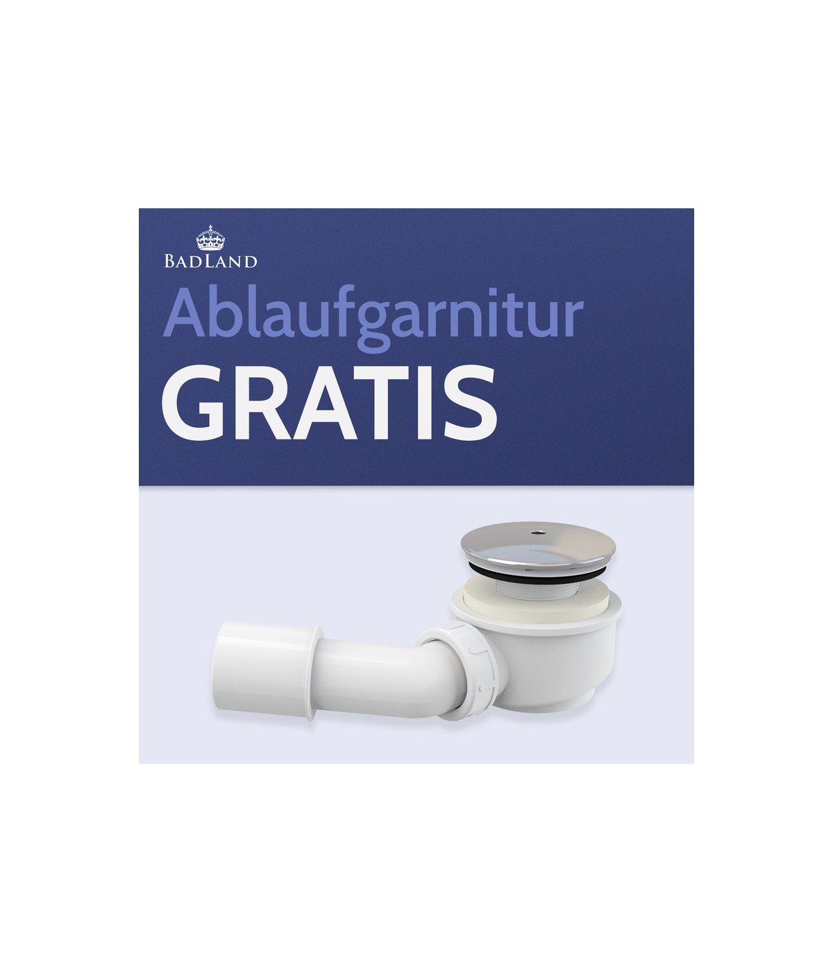 DUSCHWANNE QUADRATISCH 80x80x3x5 TENOR Ablaufgarnitur GRATIS !