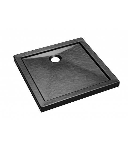 DUSCHWANNE QUADRATISCH SCHWARZ 80x80 AQUARIUSO Ablaufgarnitur GRATIS !