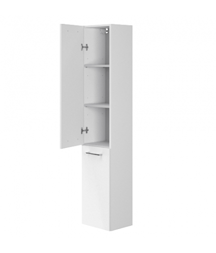 Badezimmer Hochhängeschrank LARAZ 150x30x25 Hochschrank mit 2-Türen, Grau