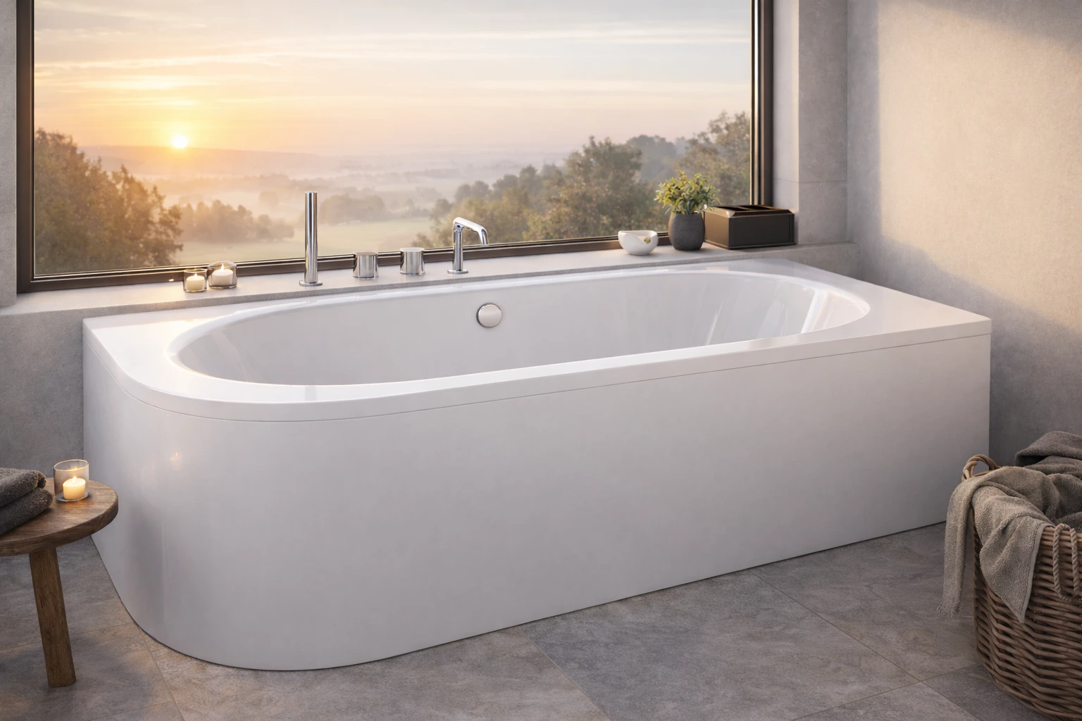 Eckbadewanne 170x75 RECHTS AVITA