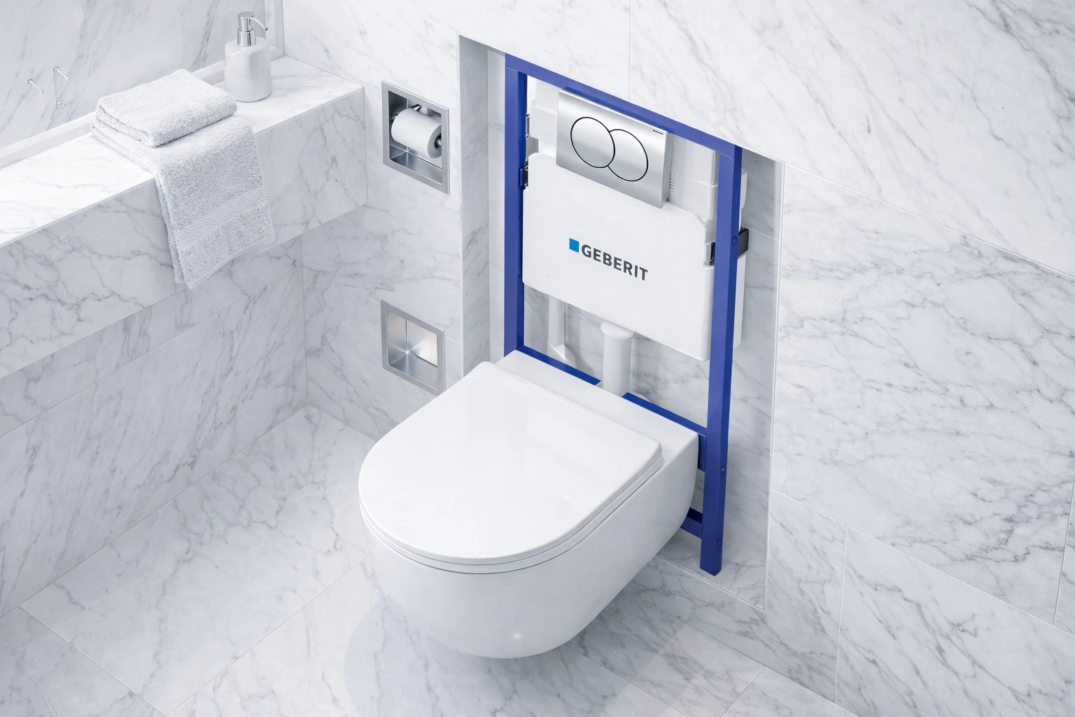 WC-Set mit Vorwandelement